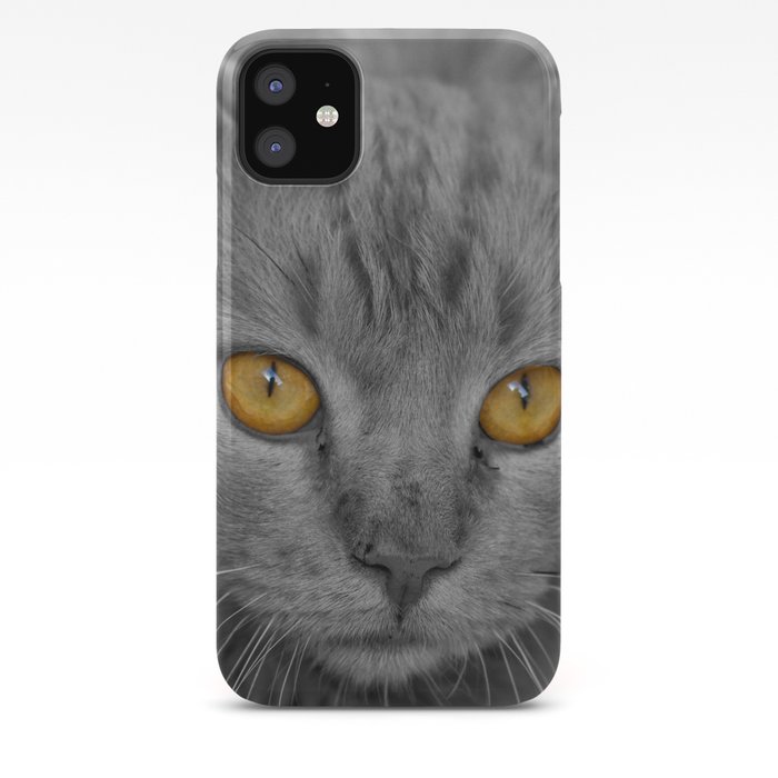Gray Kitten With Yellow Eyes Iphone Case By Limitlessdesign Society6