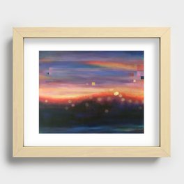 View from the Balcony, 7 Recessed Framed Print