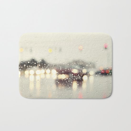 driving in the rain Bath Mat