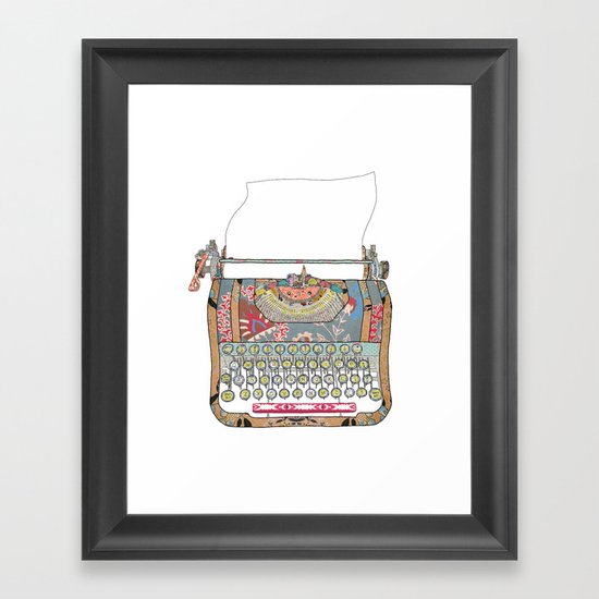 I DON'T KNOW WHAT TO WRITE YOU Framed Art Print