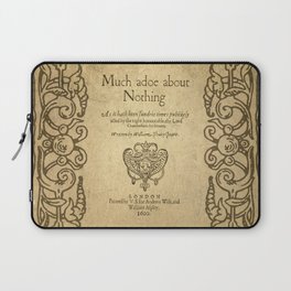 Shakespeare. Much adoe about nothing, 1600 Laptop Sleeve