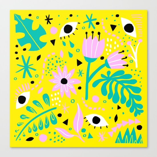 Eyes in the Jungle Canvas Print