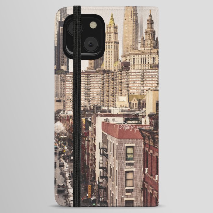 Foggy Morning New York City iPhone Wallet Case