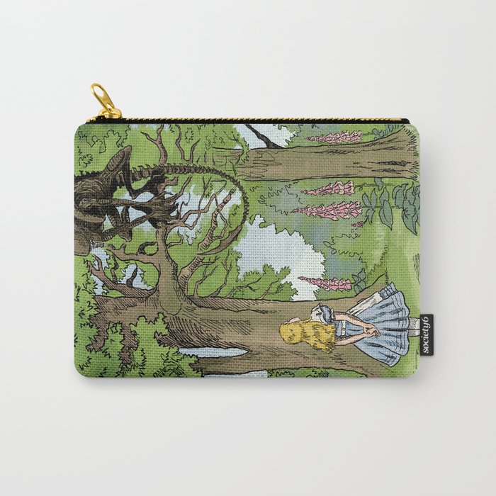 Alice Meets The Alien in Wonderland Carry-All Pouch
