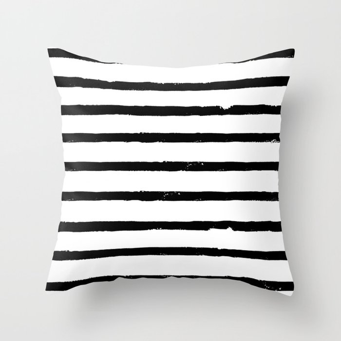Paint Stripes Throw Pillow