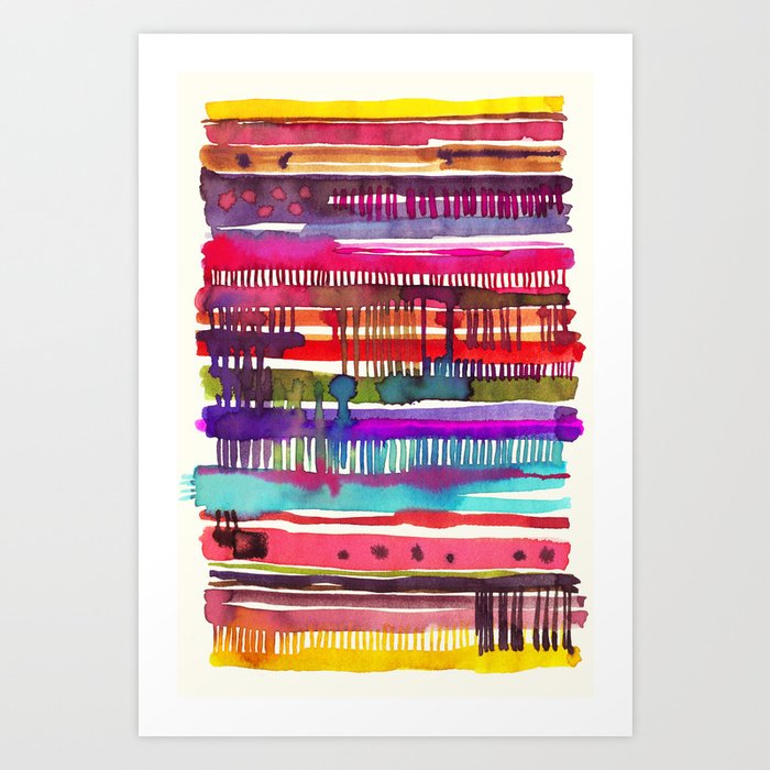 My knitted watercolor  Art Print