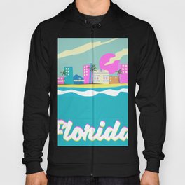 Florida 80s vacation poster Hoody