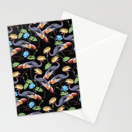 Grey crowned crane Stationery Card