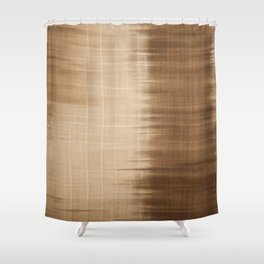 Rustic Brown Beige Shower Curtain