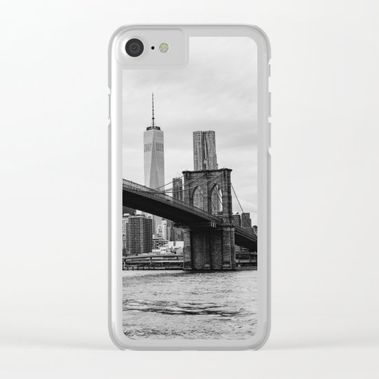 Monochrome Manhattan Clear iPhone Case