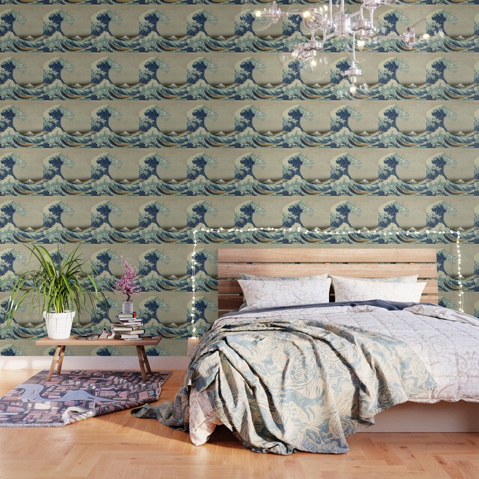 The Great Wave Off Kanagawa Wallpaper By Palazzoartgallery Society6
