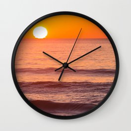 South Ponto Sunset 02 Wall Clock