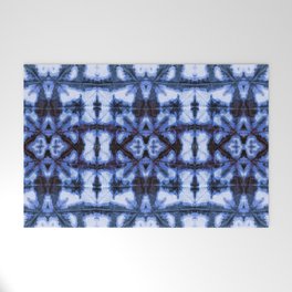 Blue Oxford Shibori Welcome Mat