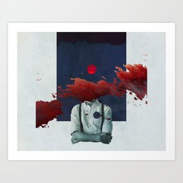 Immersed in Shadows Art Print