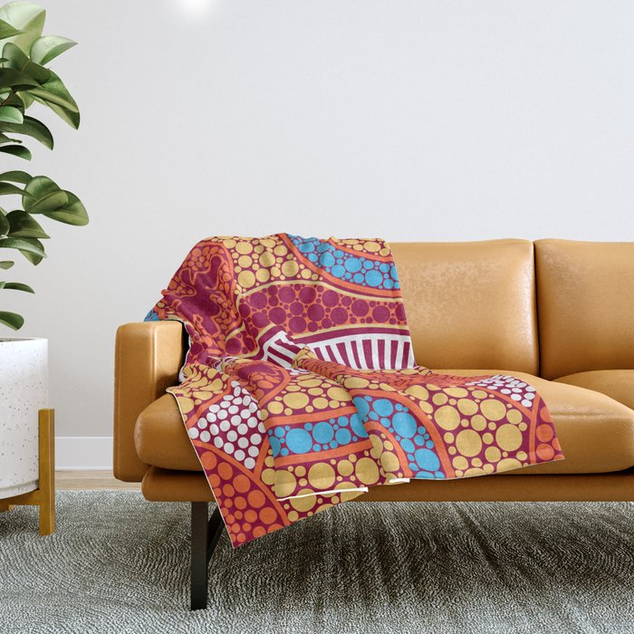 Multi coloured 2025 throws and blankets