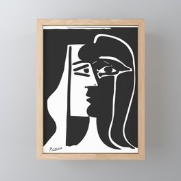 Picasso - Kiss 1979 Artwork Reproduction Framed Mini Art Print