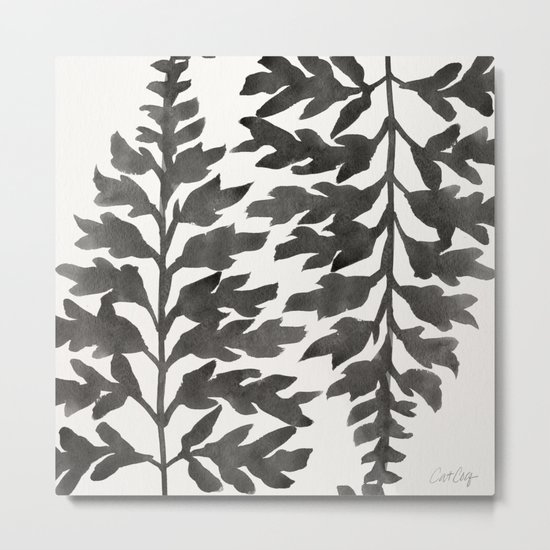Black Fern Metal Print