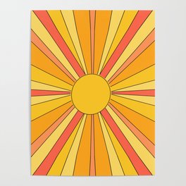 Sun rays Poster