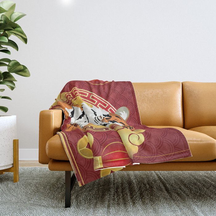 Red on sale tiger blanket