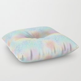 Pretty Holographic Glitter Rainbow Floor Pillow