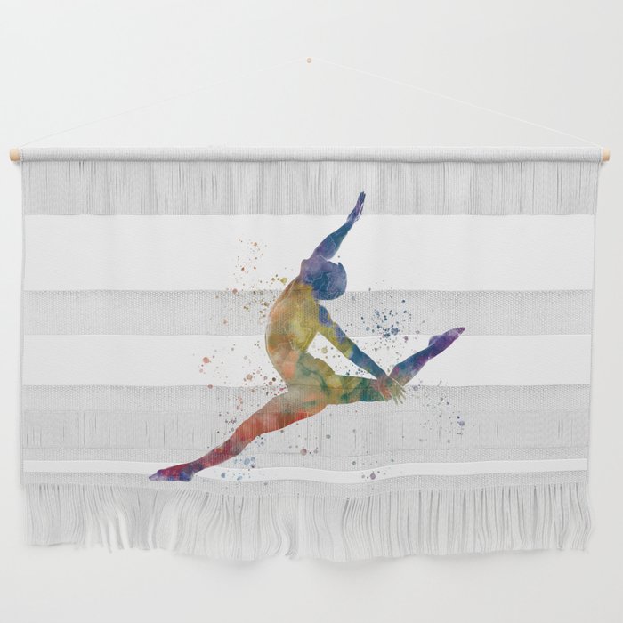 Contemporary male dance in watercolor Wall Hanging