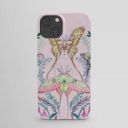 Chinese Moon Moth and Butterflies iPhone Case