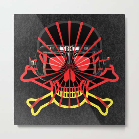Deutsch Skull / Rammstein Metal Print
