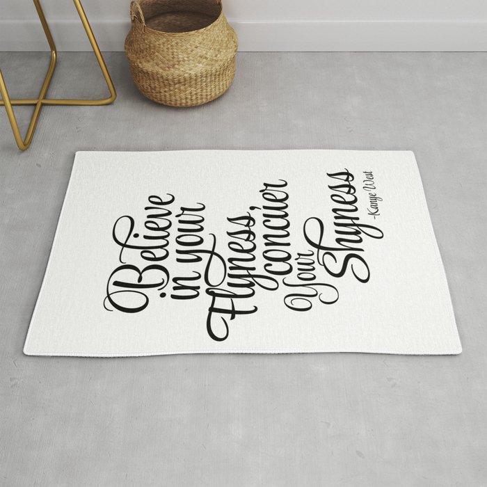 Motivational Quote Be Positive Fitness Quote Inspirational Print Office Decor Wall Art Decor P Rug By Micheltypography Society6