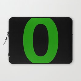 Number 0 (Green & Black) Laptop Sleeve