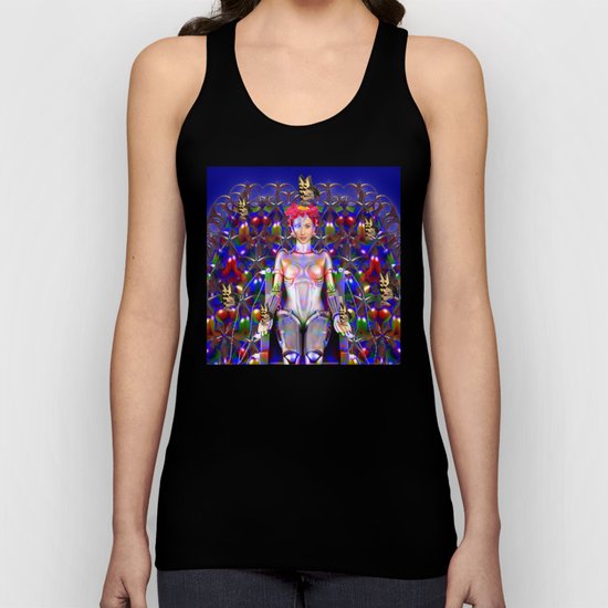 Robot Butterfly Unisex Tank Top