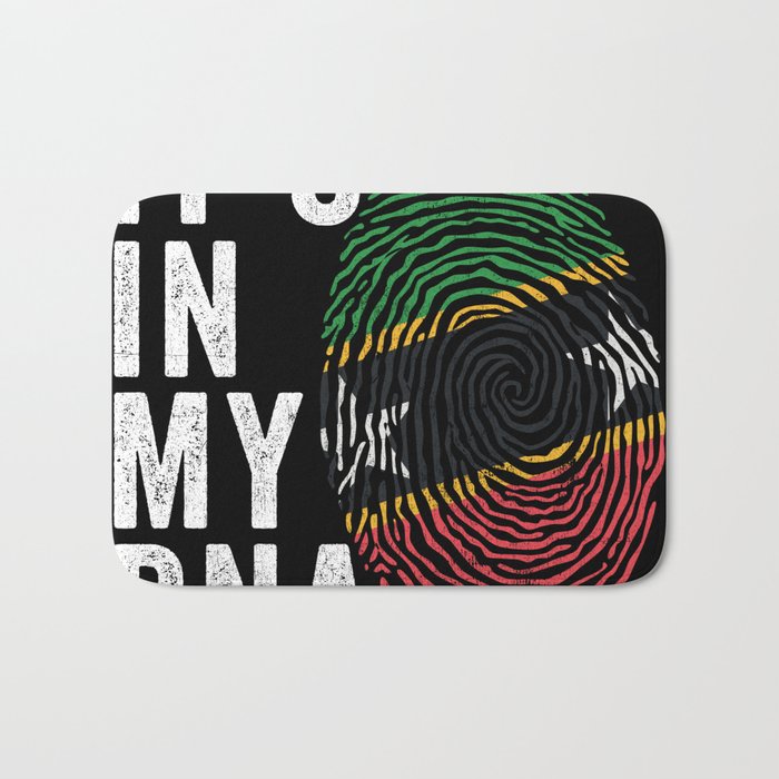 It's In My DNA - St Kitts and Nevis Flag Bath Mat