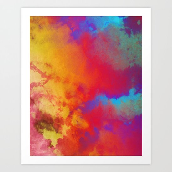 Dye to Live #society6 #decor #buyart Art Print