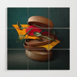 Dinner for Two Wood Wall Art