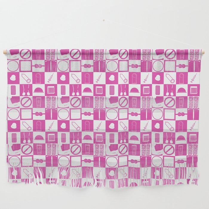 Contraception Pattern (Pink) Wall Hanging