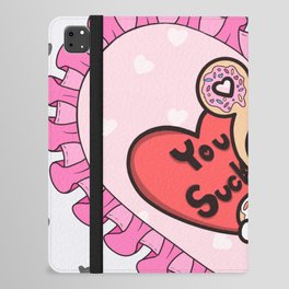 You Suck Donut Girl  iPad Folio Case