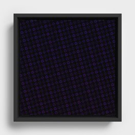 D&D Purple Dice Pattern Framed Canvas