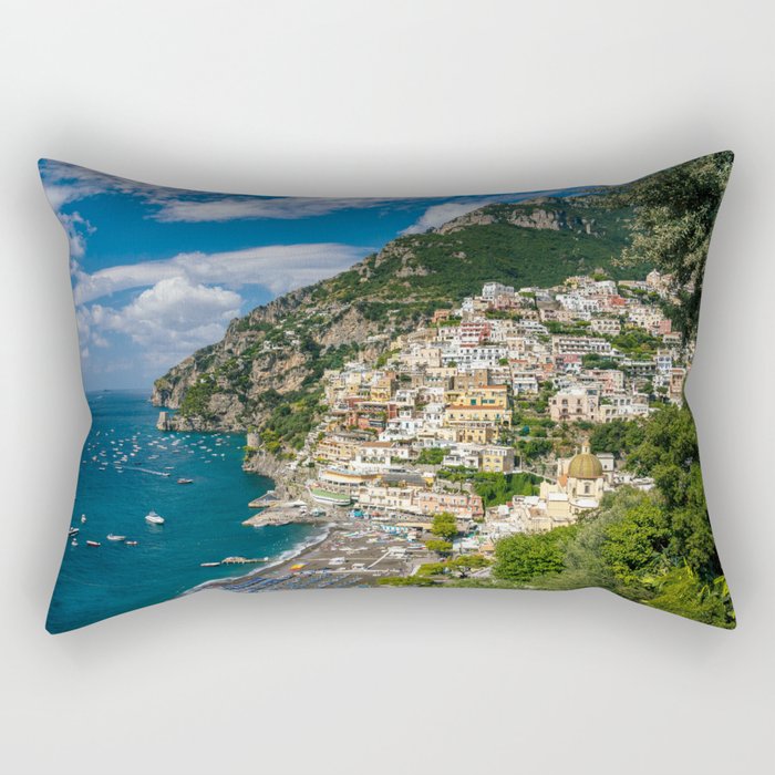 Amalfi Coast, Italy, Beach Rectangular Pillow