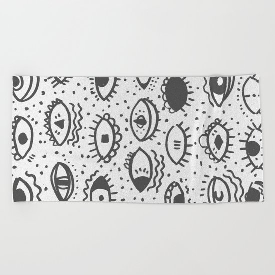 EYES PATTERN Beach Towel