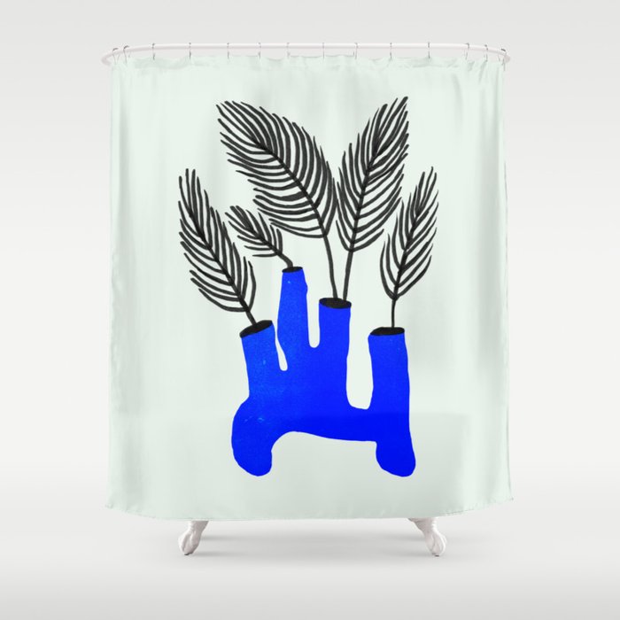 The Blue Vase Shower Curtain