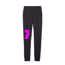 7 (Magenta & White Number) Kids Joggers