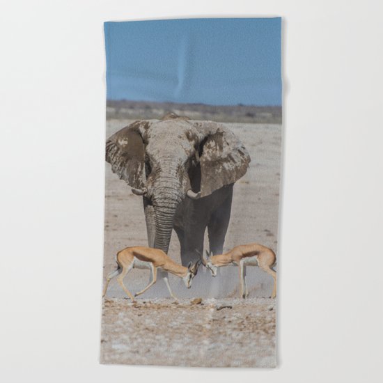 Elephant Safari Beach Towel