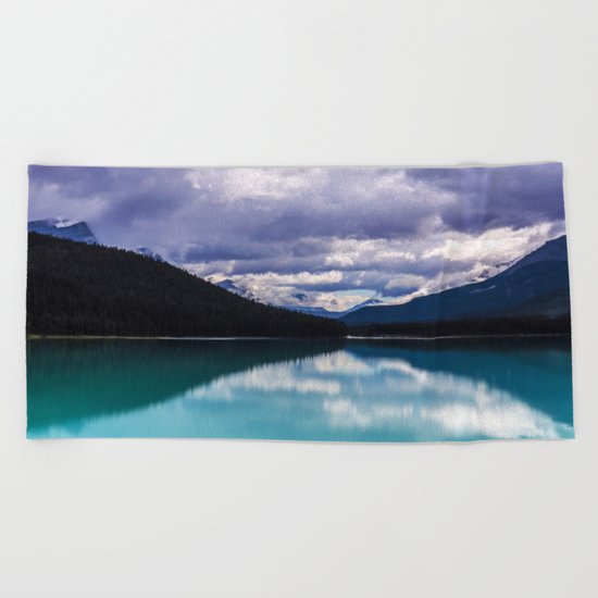 Undo this storm and wait Beach Towel