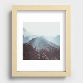 Nepal Series | Path to Namche, Himalayas Recessed Framed Print