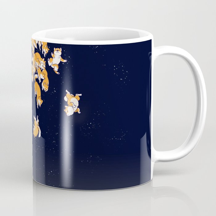 Shiba Inu The Great Wave in Night Coffee Mug