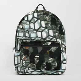 Harpa,  concert hall and conference centre Backpack | Glass, Color, Landscape, Pattern, Abstract, Photo, Digital, Iceland, Light, Windows 