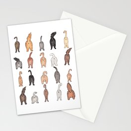 Cat butts Stationery Card