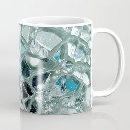 Icy Blue Mirror and Glass Mosaic Coffee Mug