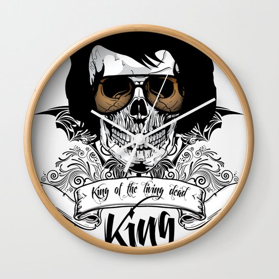 Elvis Presley | The King of the Living Dead Wall Clock