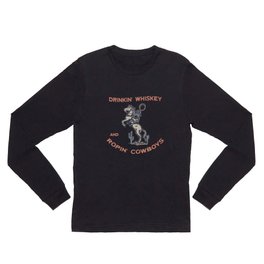 Ropin' & Whiskey Cowgirl Long Sleeve T Shirt