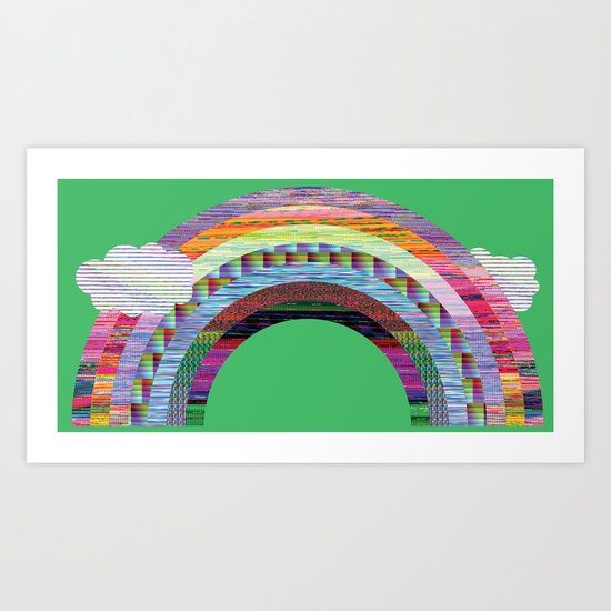 glitchbow Art Print